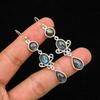 Solid 925 Sterling Silver Labradorite Women Dangle Earrings Handmade Designer Earrings