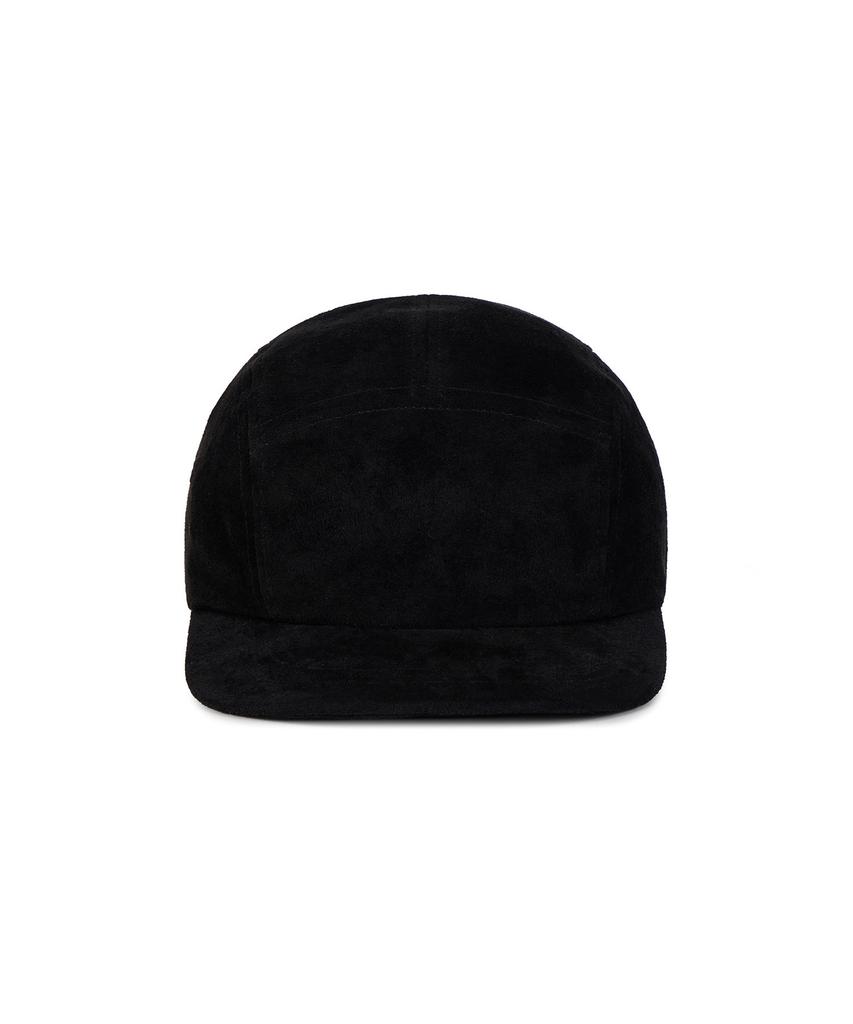 Bajal Va Square Suede Camp Cap Black