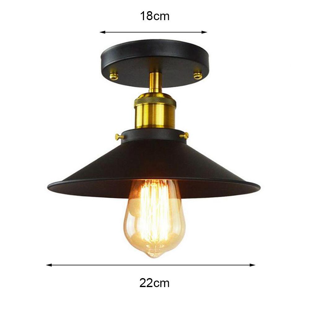 Buy E27 Ceiling Lights Holder Retro Home Lighting Iron Black Ceiling