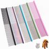Pet Grooming Comb for Removing Matted Fur Prevent Knot and Mat Long Teeth Long Short Hair Pet Comb Stainless Steel Teddy Combing