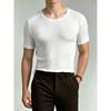 Men S Solid Color Short Sleeve T Shirt Loose Fit Korean Style
