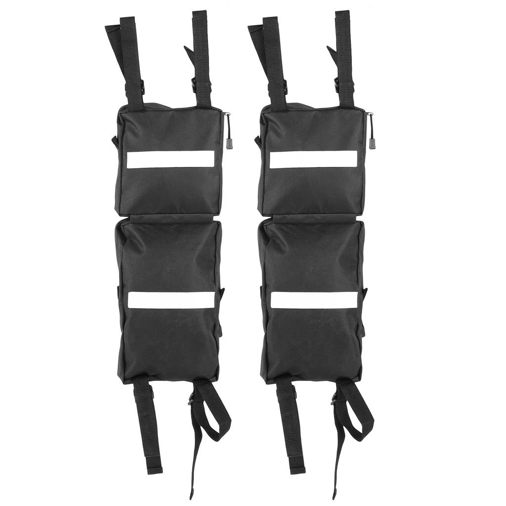 2pcs ATV Saddle Bag MultiFunction Outdoors Rear Pack Luggage Storage Tool Snowmobile