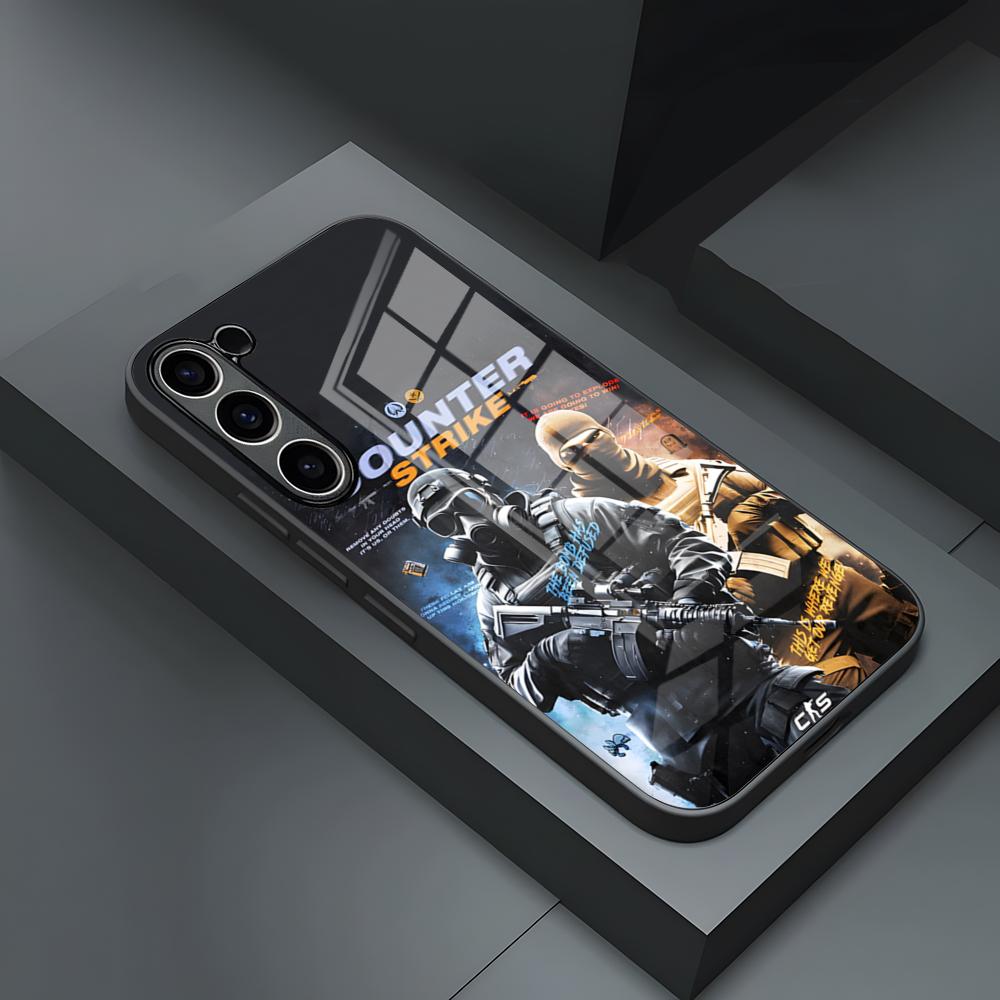 Game C-Counter-Strike CS2 Phone Case For S24 Ultra Samsung S23 Fe S22 S20 S21 Plus Galaxy A54 A34 A24 A53 Note 20 Glass Cover