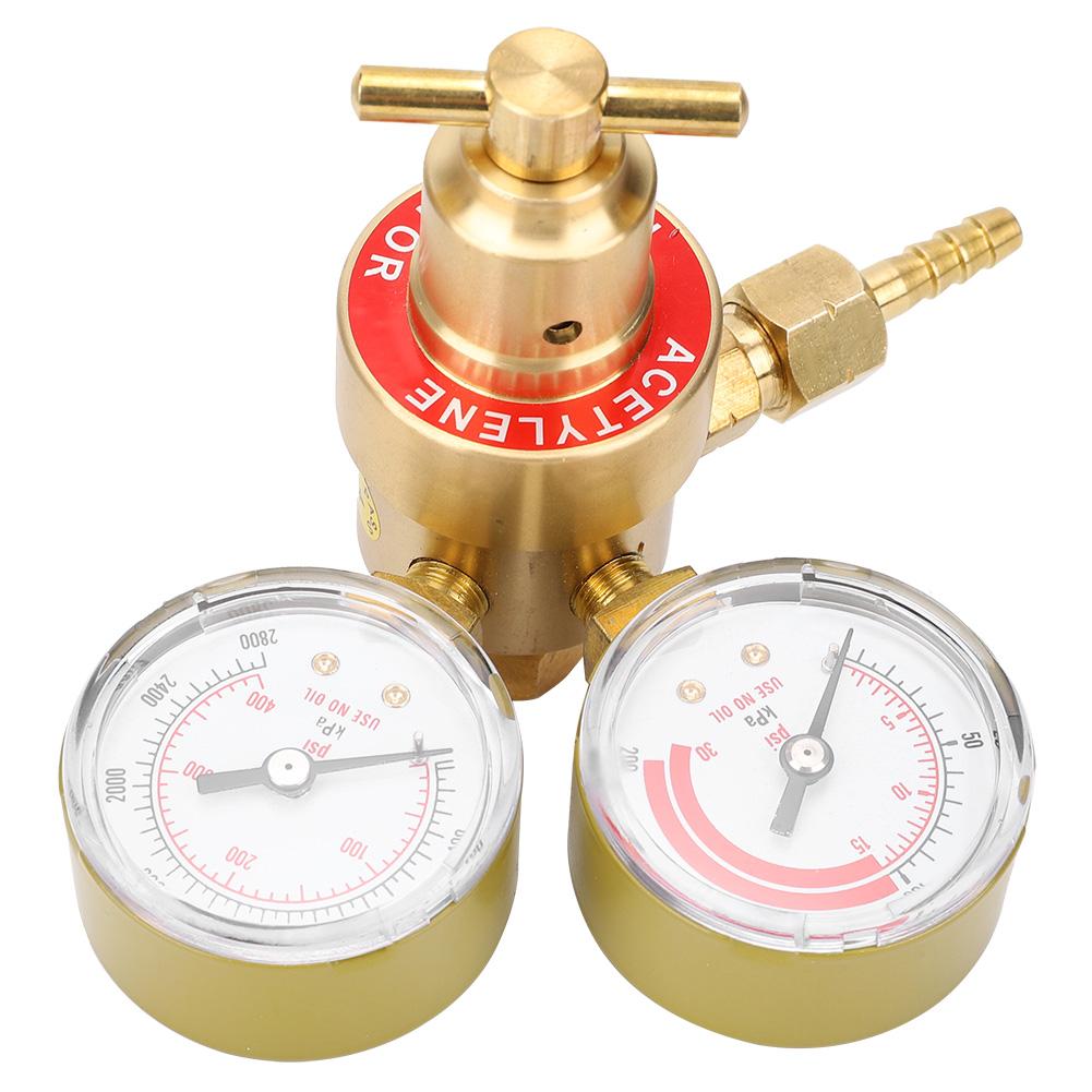 CGA200 Acetylene Regulator Gauge Female Thread for Commercial Industrial Use