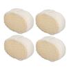 4Pcs Sisal Bath Sponge Exfoliating Easy Cleaning Quick Drying Exquisite Shower Sponge for Shower