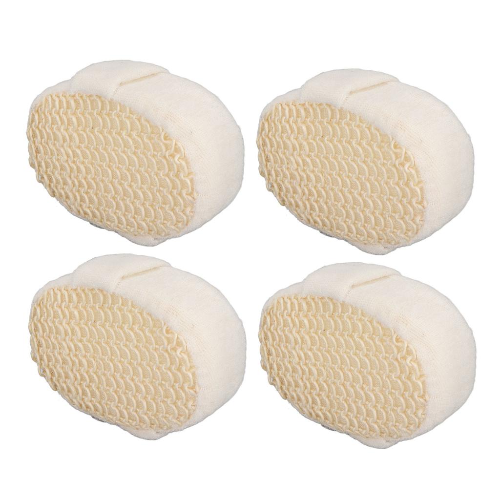 4Pcs Sisal Bath Sponge Exfoliating Easy Cleaning Quick Drying Exquisite Shower Sponge for Shower