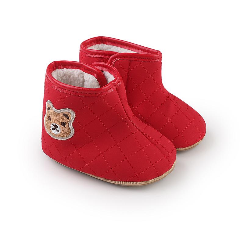 Winter Baby Walker Shoes: Warm Velvet Cartoon Shoes for 0-1 Year Old Boys & Girls