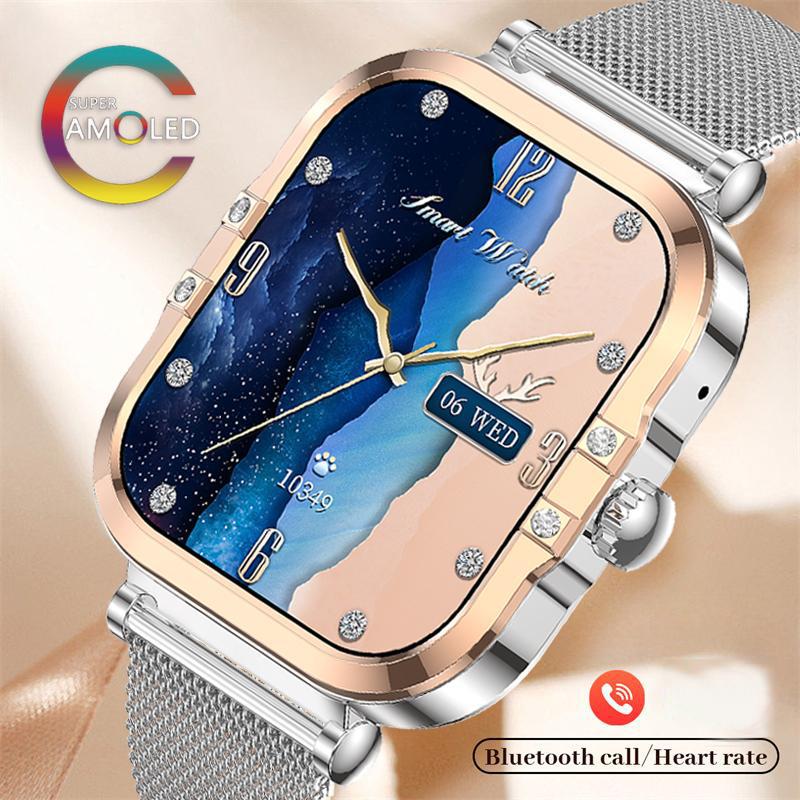 SACOSDING 2026 Women's Smartwatch Bluetooth Call 1.75-inch Touch Screen Smart Watches For Women Health Monitoring IP68 Waterproof Fitness