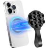 Silicone Suction Phone Case, Magnetic Suction Cup Phone Mount, Sticky Phone Suction Grip for Selfies and Videos, Hands-Free Mirror Shower Phone Stand