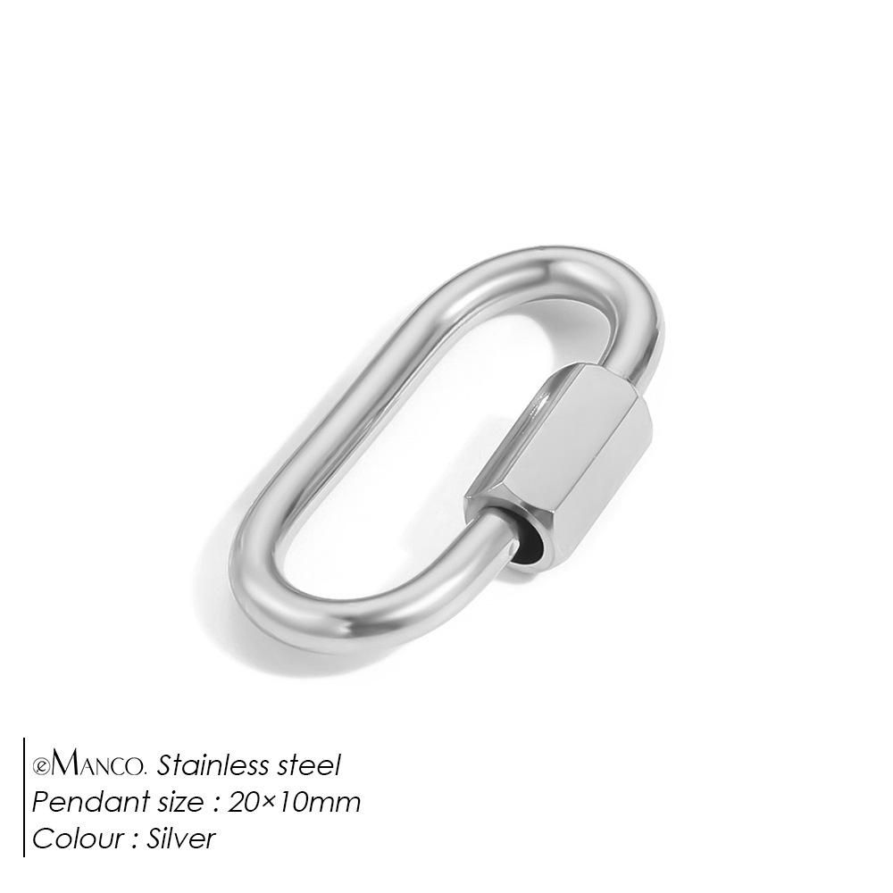 

eManco Браслет-ожерелье из нержавеющей стали с вакуумным напылением, застежка на винте, украшения