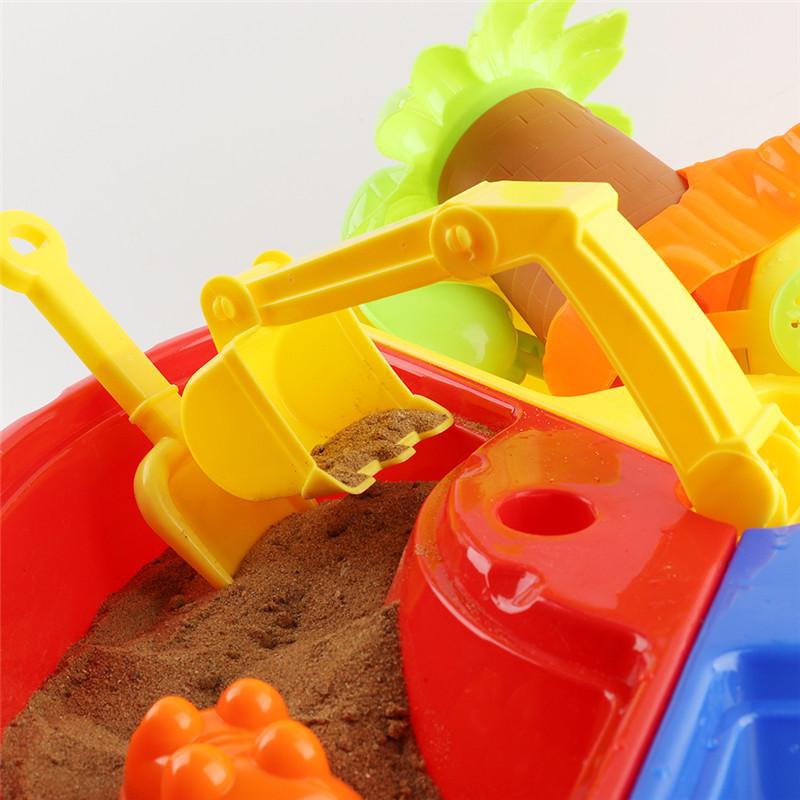 22pcs Children Beach Toys Safe Tree Shape Beach Table Toys Set for Indoor Outdoor Use
