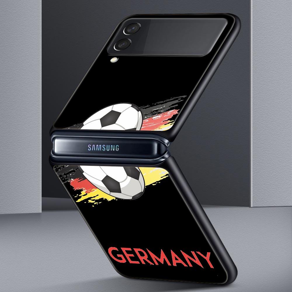 Husă pentru telefon pentru Samsung Galaxy Z Flip 3 4 5 Carcasă mobilă pliabilă Husă tare pentru PC Husă de protecție Țară Fotbal Maroc Fotbal