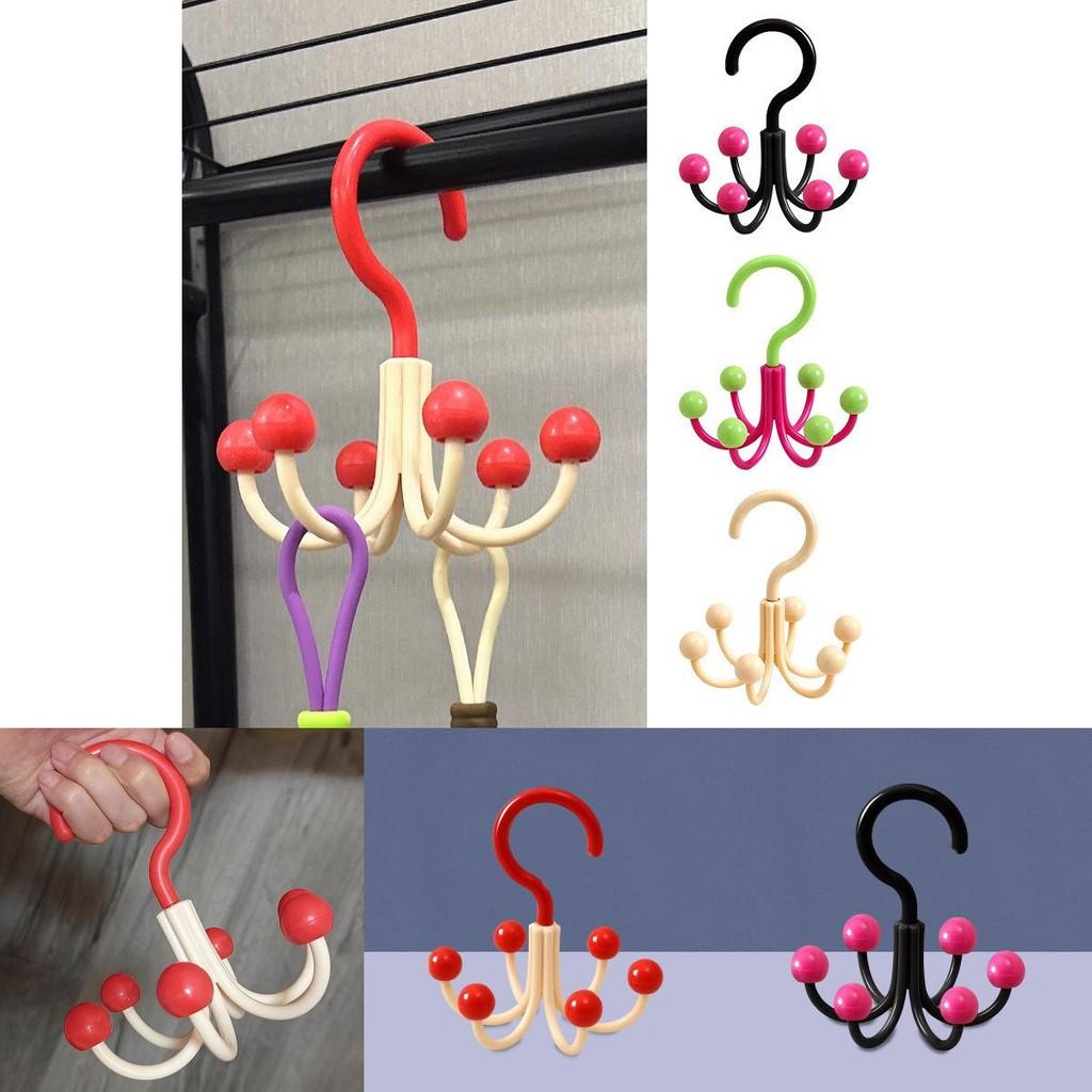 Multipurpose Six Claw Hook With Rotating Claws For Home And Dormitory Storage