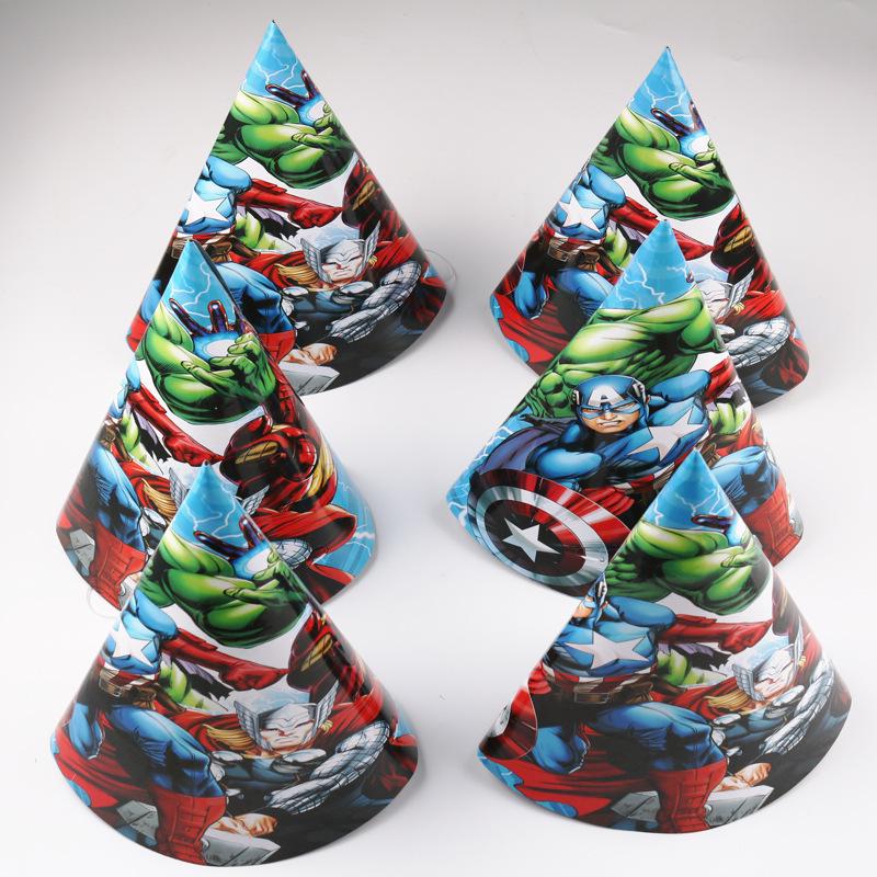 Avengers Tableware Set: Bunting, Cups, Plates, Masks, Cutlery, and Gifts for Indoor Parties