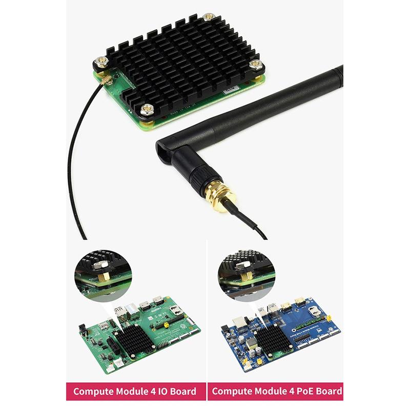 Aluminum Heatsink For CM4 Board Enhanced Reserved Hole Design With Installation Tool For Efficient Heat Dissipation
