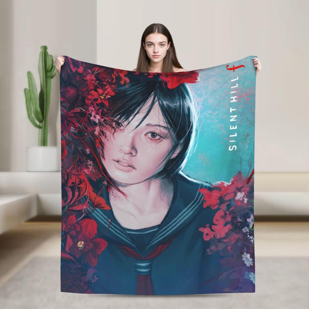 Silent Hill Horror Movie Games Super Soft Blankets Plush Bedding Throws Comfortable Couch Chair Flannel Bedspread Sofa Bed Cover