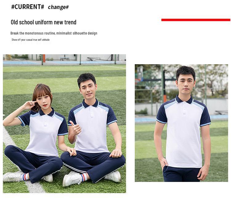 Academy Style School Uniform Set: Plus-Size Three-Piece for High & Middle School Sports Meet