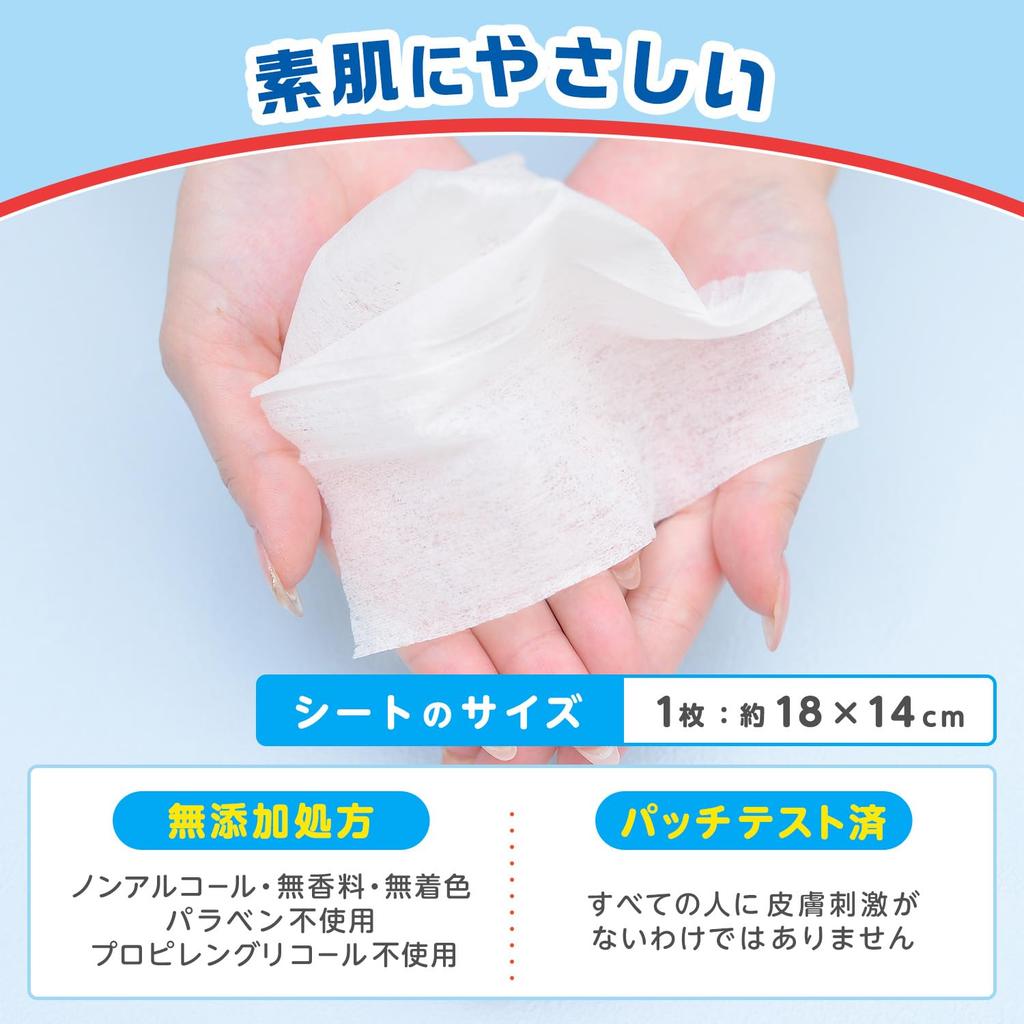 LEC Doraemon Wet Tissue Case Pure Water Wet Made In Japan (Includes 99.9% Tissues), One-Push Open,