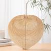 Handmade Weaving Fan Natural Bamboo Raffia Hand Fan Chinese Style Woven Palm Leaf Handheld Fan Summer Cooling Fan Wedding Party Decoration