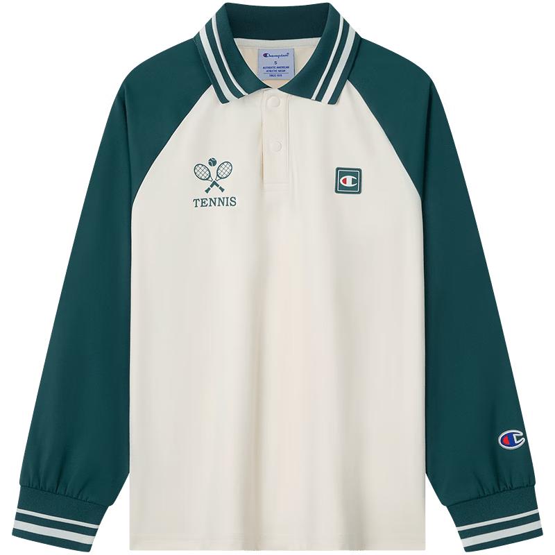 Champion Kids  Retro Tennis Polo Long Sleeve T-Shirt XL