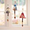 M-Modern-Bird Song Bell Garden Decoration,Hanging Rustic Wind Chime, Pendant Metal Tube Bell Door Bell Pendant, Festival Gift