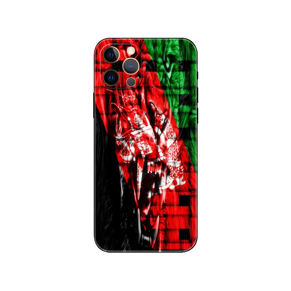 Afghanistan Flag phone case for iphone 5 5s 2020se 6 6s 7 8 plus x 10 XR XS 11 12 13 mini pro MAX black tpu back cover