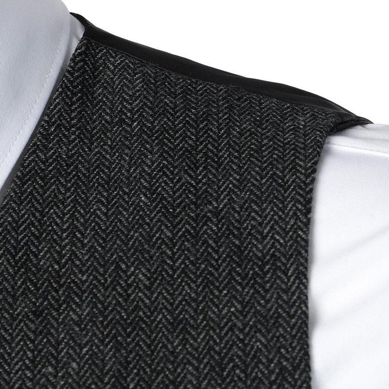 Men's European Medieval Retro V-Neck Business Casual Vest