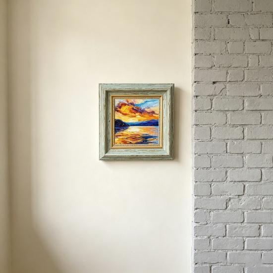 Marco de Pantalla de Arte de Marco Francés Cuadrado Po Marco Minimalista para Pinturas al Óleo