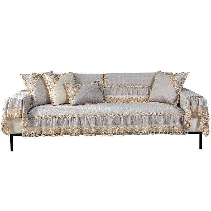 European Four Seasons Universal Sofa Cushion Non-Slip Fabric Leather Sofa Cover Towel Cushion