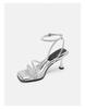 Fashion 2025 Summer Women's Sandals New Open Toe High-heeled Sandal Shoes with Buckle Simple Elegant Stiletto