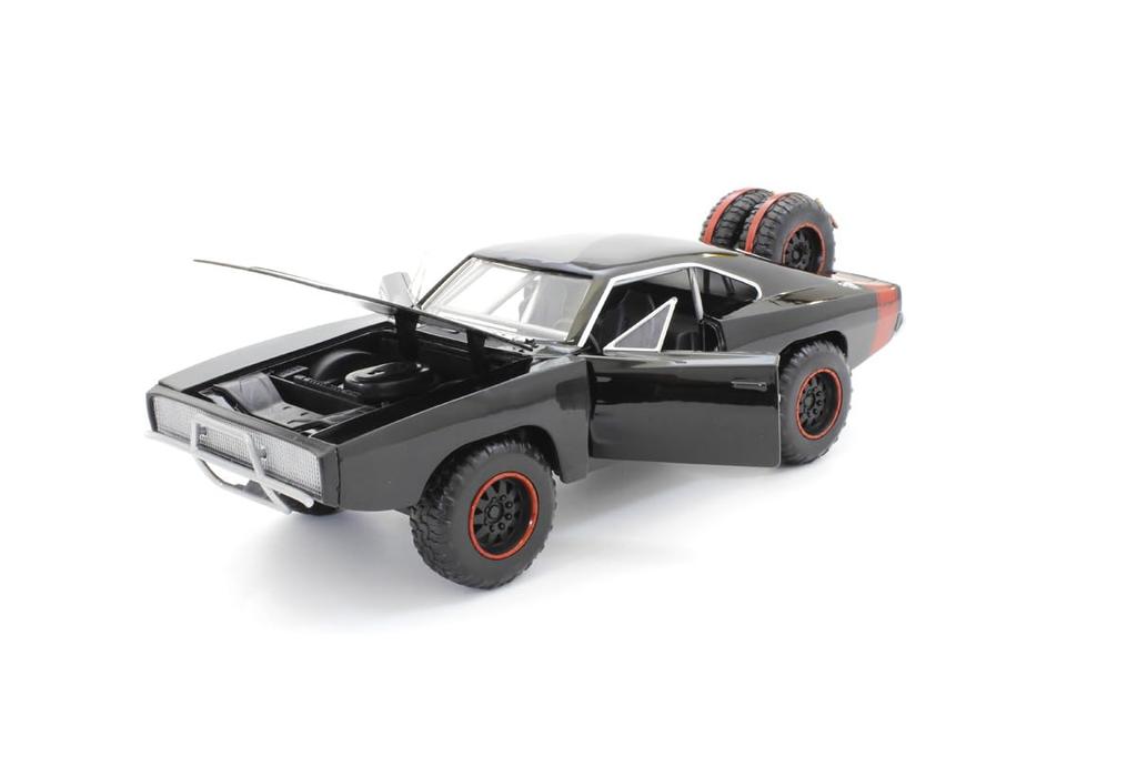 Kyosho Jada Toys Fast Furious Series Scale Dodge Charger Black Finished Model JADA97038 & 1/24 F&F R/T Off-Road (Dominic)