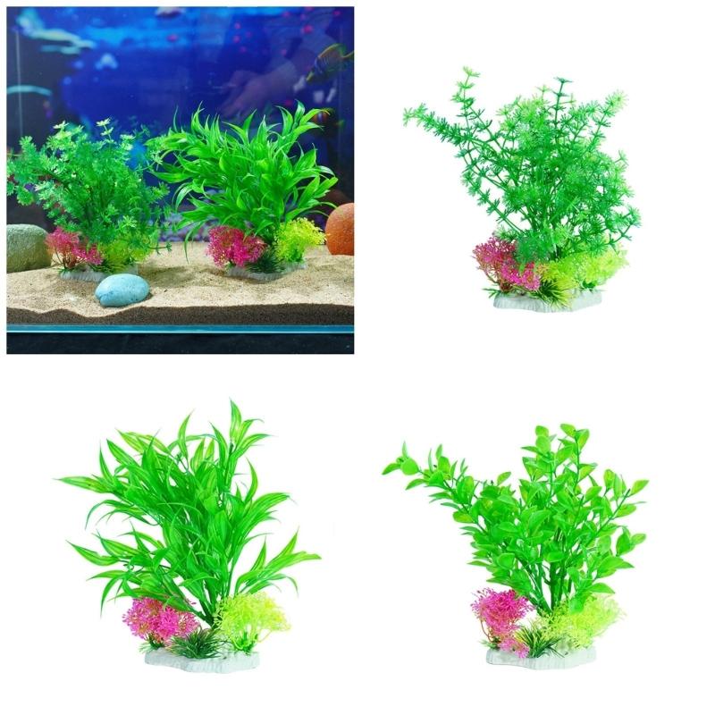 Aquarium Landscape Grass Plastic Aquariums Decorations Art Crafts Terrarium Habitat Ornaments Photo Props