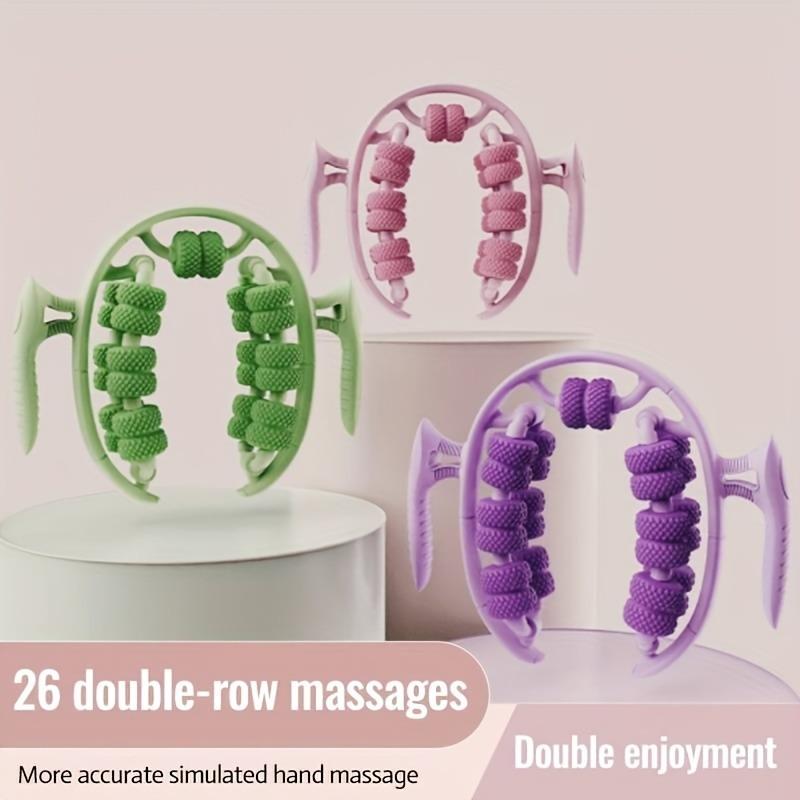 1pc 360° Dual Action Massage Roller-Muscle Relaxation & Slimming for Waist/Leg/Arm, PP Material Home Massage Tool,massage Roller