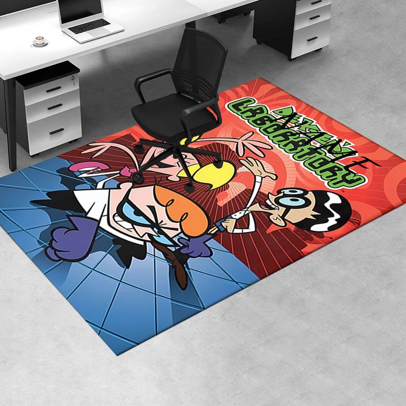 ART Dexter's Laboratory Office Carpet Soft Polyester Entrance Carpet Washable Non Slip Machine Washa