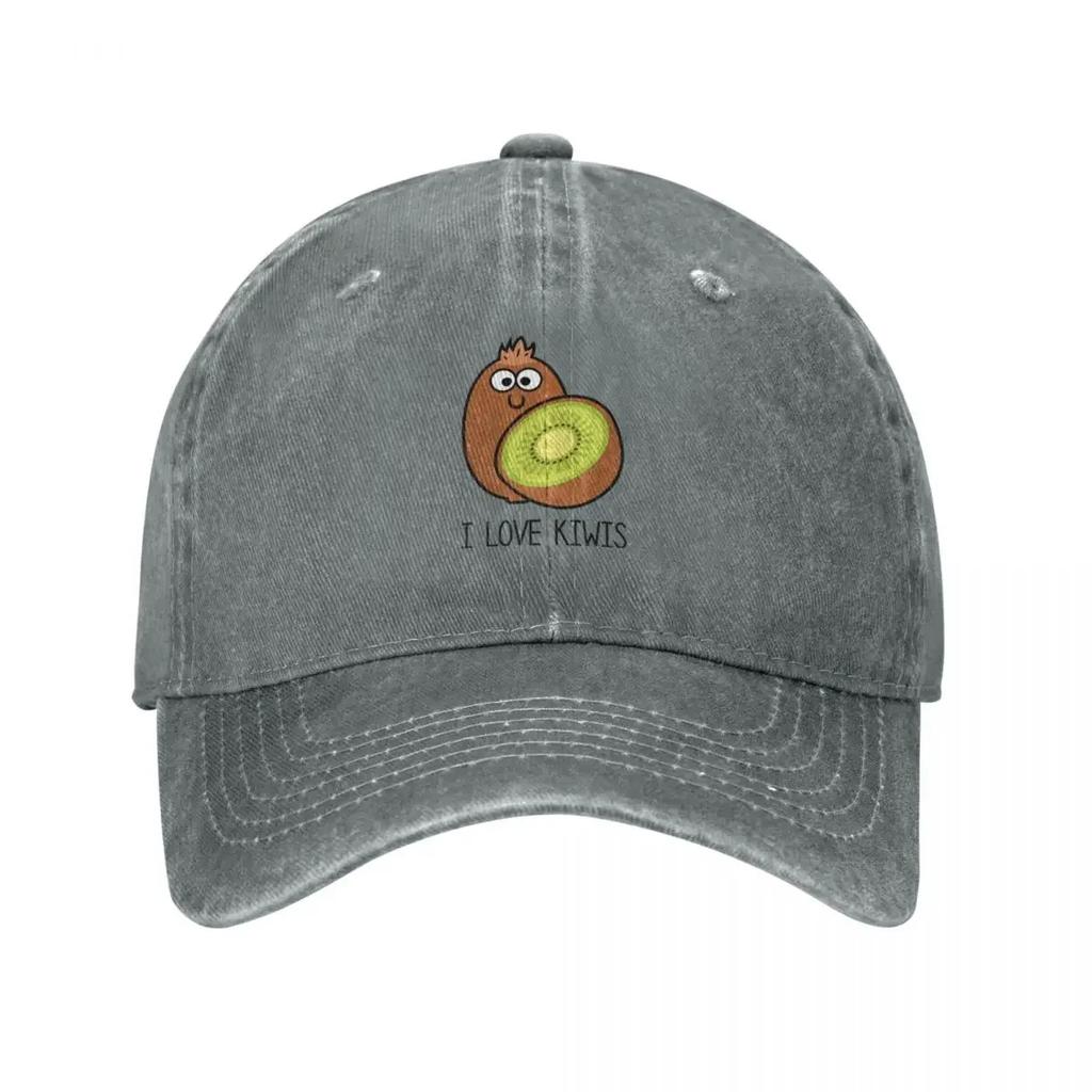 Cartoon I Love Kiwis Baseball Cap Golf Cap Golf Party Hat Women Beach Fashion Men's
