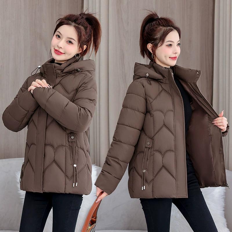 Hooded Autumn and Winter Cotton-padded Jacket Women's Short Korean Version of The Loose Cotton-padded Jacket Thickened Warm All-match Women's Jacket