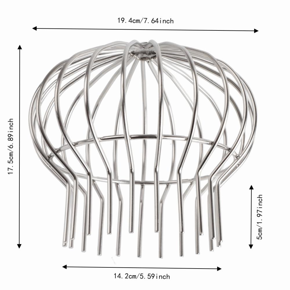 304 Stainless Steel Gutter Guard Strainer Round Line Cap Floor Drain Net Pipe Protector  Garden