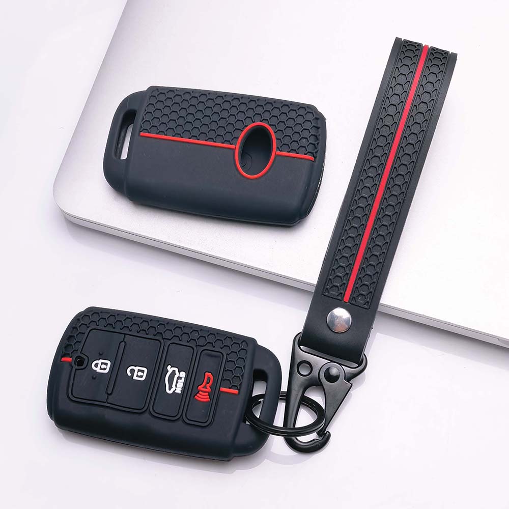 Key Fob Cover for Hyundai with Keychain Anti-Scratch Guard Shockproof Protection Soft Grip Texture Responsive Button Touch Dust Resistant Cover