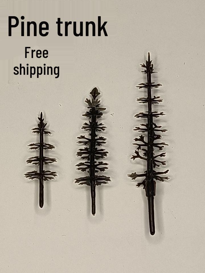 

MokuSha DIY Model Materials: Plastic Tree Trunk & Flower Micro Landscape Scene