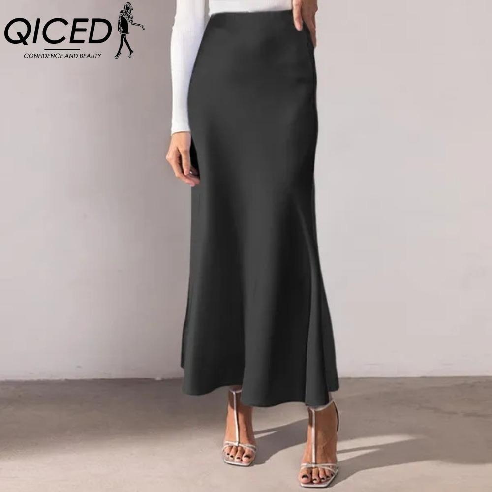 QICED Damenmode Lässig Sommer Frühling Rock