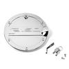 Exterior Door Fuel Tank Gas Cap Decor Cover With Lock For Ford F150 2015+ Chrome