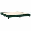 Maison Exclusive - Sommier à lattes de lit et matelas Vert foncé 180x200cm Velours