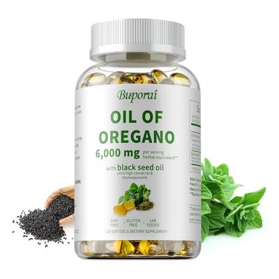 Oil of Oregano Softgels with Black Seed Oil - 6000mg Oregano Oil