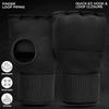 Hybrid MMA Gloves Half Finger, Boxing Muay Thai Training Punching Mitts, Thickened Sponge, Breathable Fabric, Closure Strips