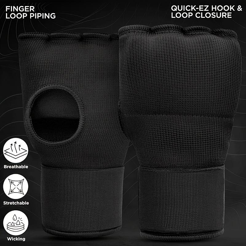 Hybrid MMA Gloves Half Finger, Boxing Muay Thai Training Punching Mitts, Thickened Sponge, Breathable Fabric, Closure Strips