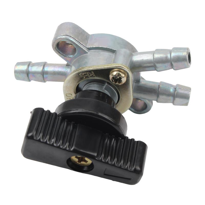 ATV Motocross 3 Way Fuel Tank Tap Pocket Cock Valve Switch for E-ton Lightning ETon Polaris 40cc 50cc 90cc DirtBike Modified