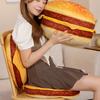 40cm Plyšová hračka Hamburger PP bavlna výplň Útulný dotyk Mäkký Krásny Vankúš na chrbát Spoločník na spanie Simulácia 3D Plyšový Burger