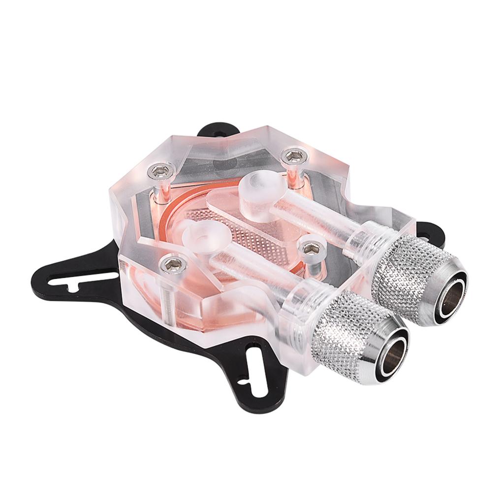Computer GPU Cooling Water Block Cooler Kit Red Copper Base for Graphics Processing Unit