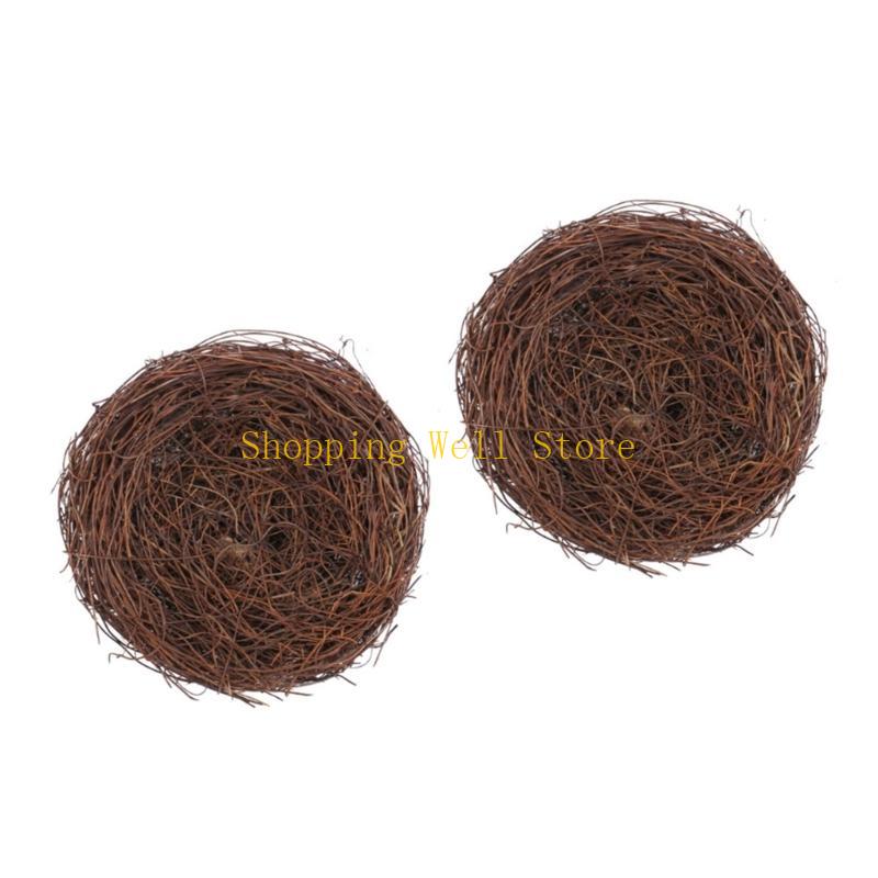 KX4B Portable Easters Bird Nests Decoration Eye Catching Easters Faux Bird Nests For Table Centerpieces And Displays