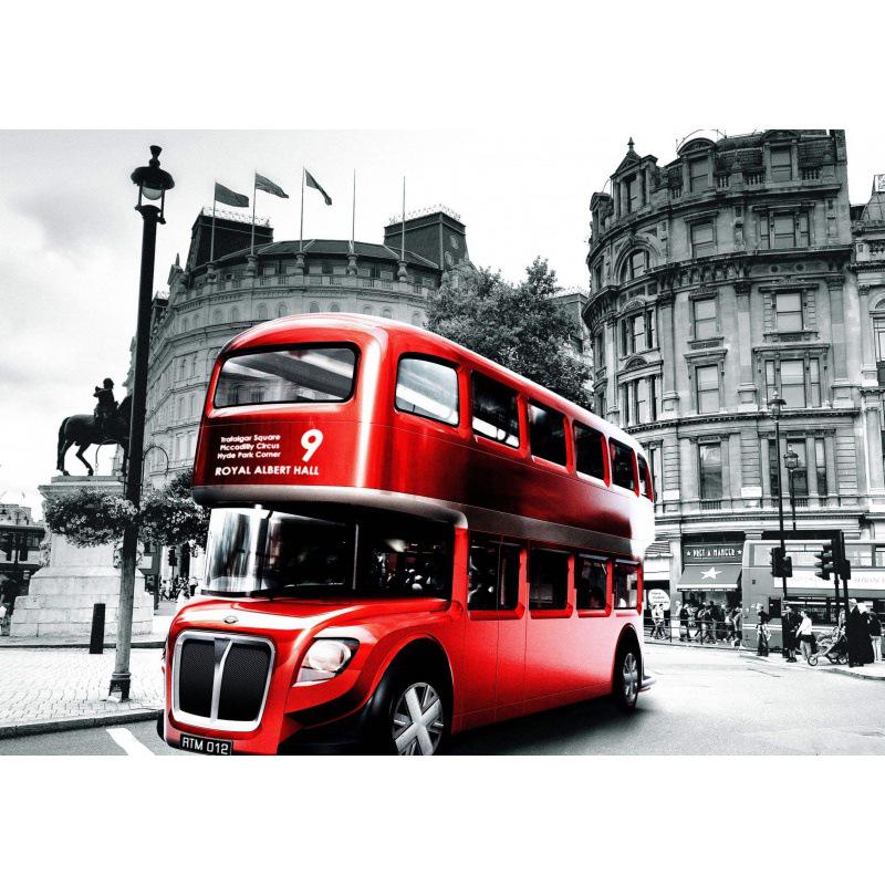 

Free Shipping Truck & Paris Double-Decker Bus Poster for Dorm, Bedroom, Living Room, Office - Decorative Wall Art with Frame White card paper (non-adhesive) 30*42 cm
